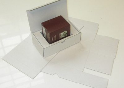 Scatola fustellata con interno fustellato